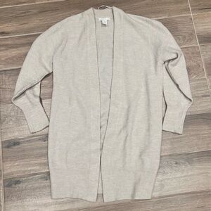 H&M long cardigan in cream size XS